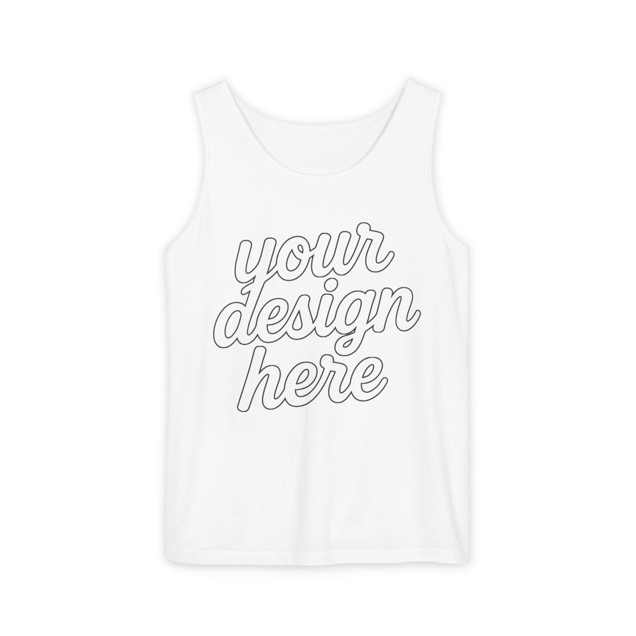 10696683514069310902_2048-1.jpeg Garment-Dyed Tank Top | Customizable Summer Essential, Unisex Apparel, Casual Wear, Gift for Him/Her, Event Merchandise
