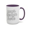 10732075810878276668_2048.jpeg Personalized Accent Coffee Mug, Customizable Gift, Coffee Lovers Mug, Office Decor, Unique Present for Any Occasion