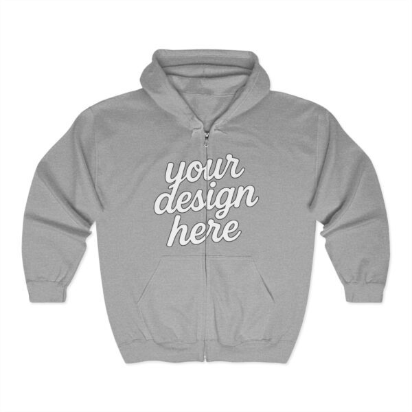 Cozy Full Zip Hoodie, Comfortable Hoodie for All Occasions, Stylish Sweatshirt, Perfect Gift for Friends, Casual Wear, Everyday Comfort