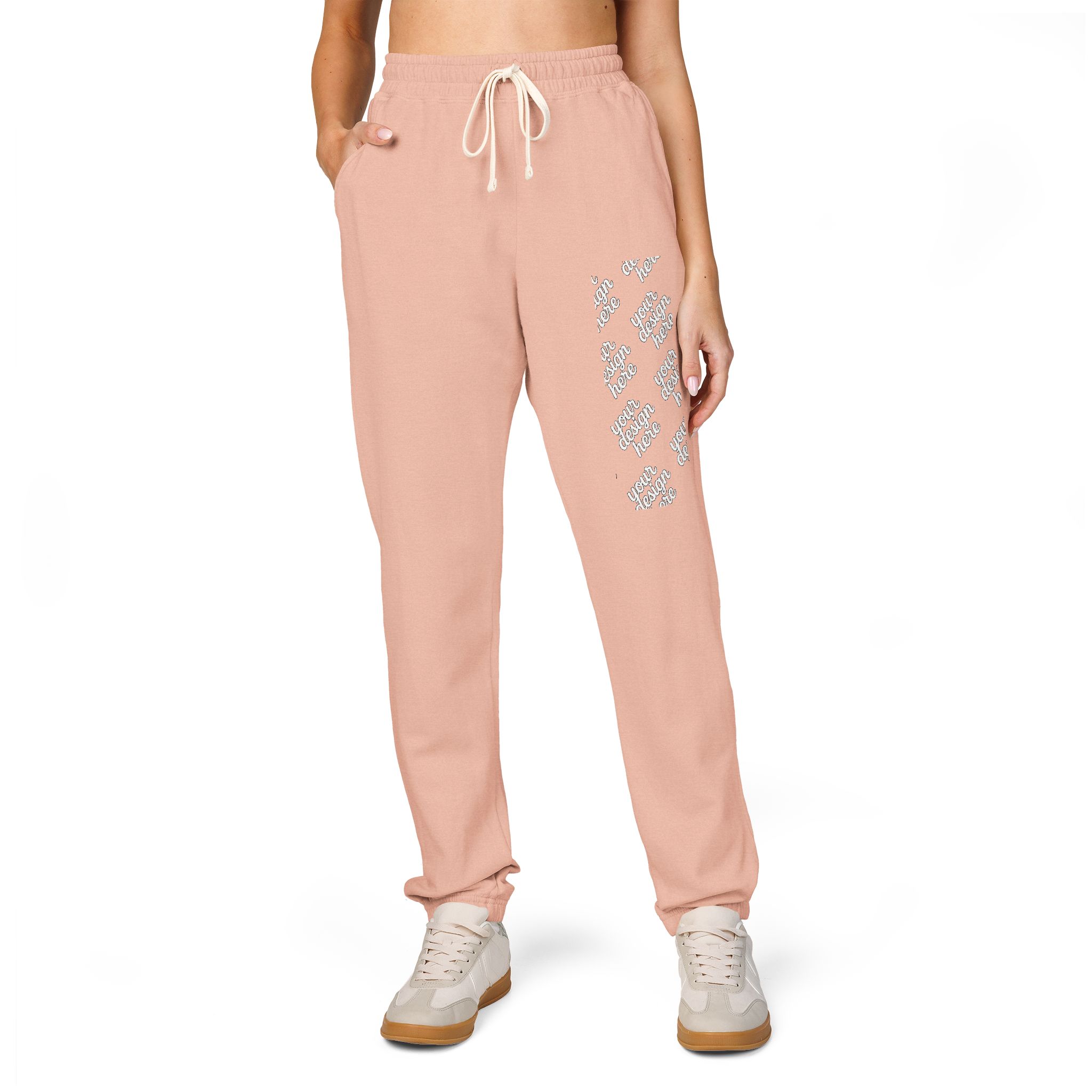 11067147364223178318_2048.jpeg Cozy Garment-Dyed Fleece Sweatpants for Ultimate Comfort, Lounge Wear, Gift for Him/Her, Spring Outing Pants, Casual Travel Bottoms