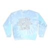 1161916248195801316_2048.jpeg Trendy Unisex Tie-Dye Sweatshirt, Cozy Fashion, Stylish Gift, Warm Layer, Perfect for Fall/Winter, Customizable Design