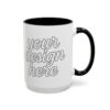 11706256282753067151_2048.jpeg Personalized Accent Coffee Mug, Customizable Gift, Coffee Lovers Mug, Office Decor, Unique Present for Any Occasion
