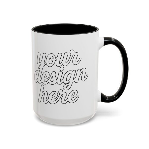 Personalized Accent Coffee Mug, Customizable Gift, Coffee Lovers Mug, Office Decor, Unique Present for Any Occasion