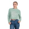 11870674795003869683_2048.jpeg Trendy Women's Cropped Sweatshirt with Customizable Design, Casual Wear, Cozy Fashion, Gift for Her, Stylish Sweater