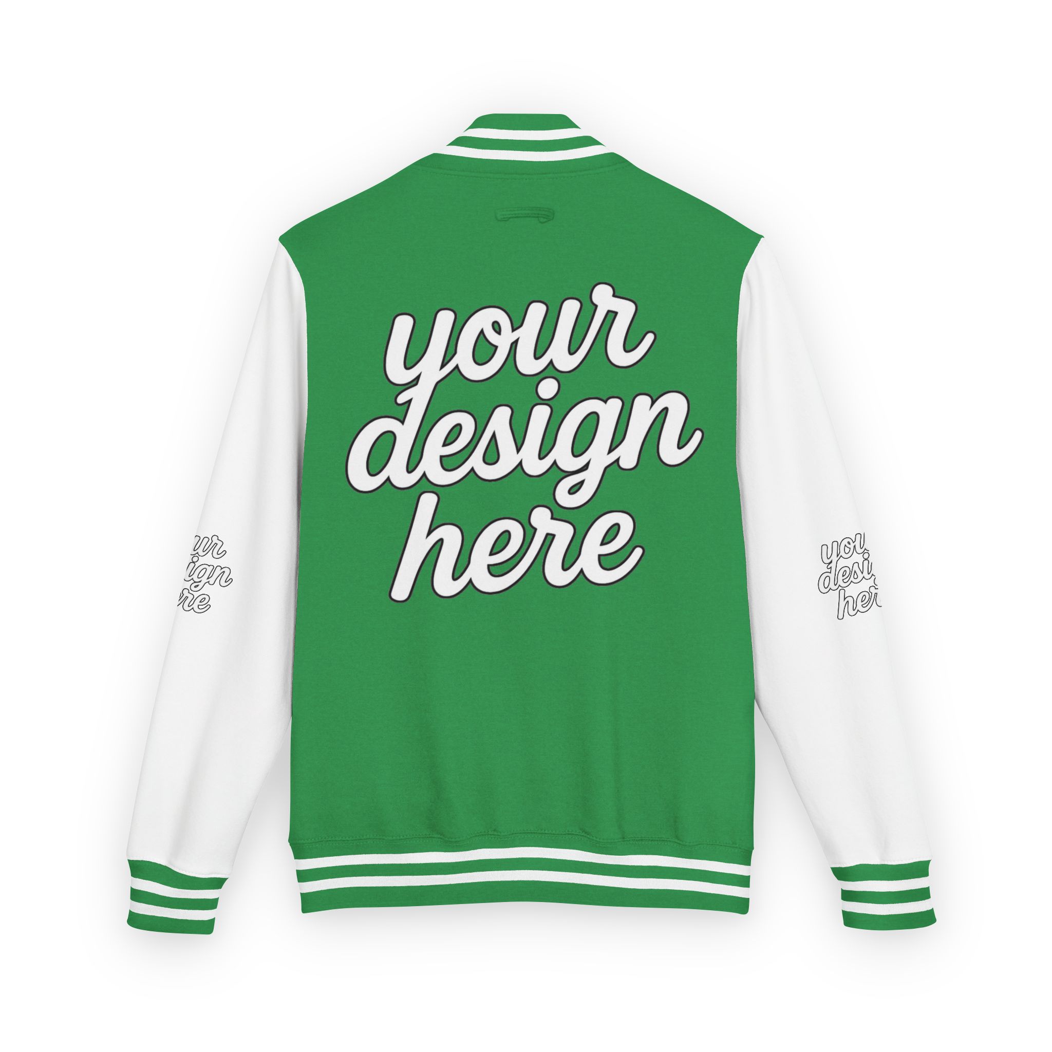 12141749999815450122_2048.jpeg Vintage-Style Unisex Heavyweight Letterman Jacket - Customize Your Design, Perfect for Sports Events, School Spirit, Gifts, Casual Wear