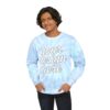 12399031159714951771_2048.jpeg Trendy Unisex Tie-Dye Sweatshirt, Cozy Fashion, Stylish Gift, Warm Layer, Perfect for Fall/Winter, Customizable Design