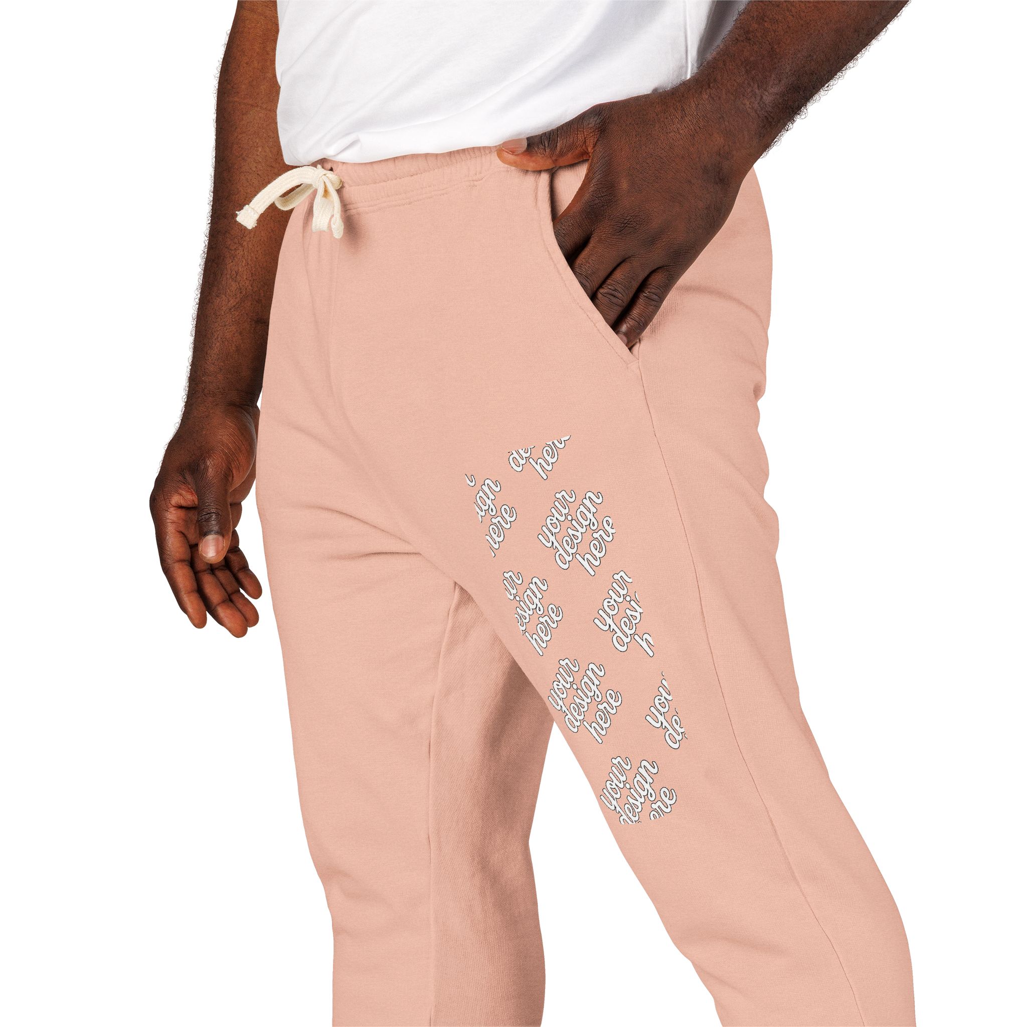 12539057410332311093_2048.jpeg Cozy Garment-Dyed Fleece Sweatpants for Ultimate Comfort, Lounge Wear, Gift for Him/Her, Spring Outing Pants, Casual Travel Bottoms