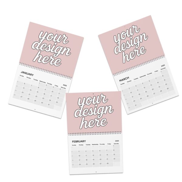 Personalized 2025 Wall Calendar, Customizable Calendar, Monthly Planner, Gift for Home Office, Cute Design for Organization