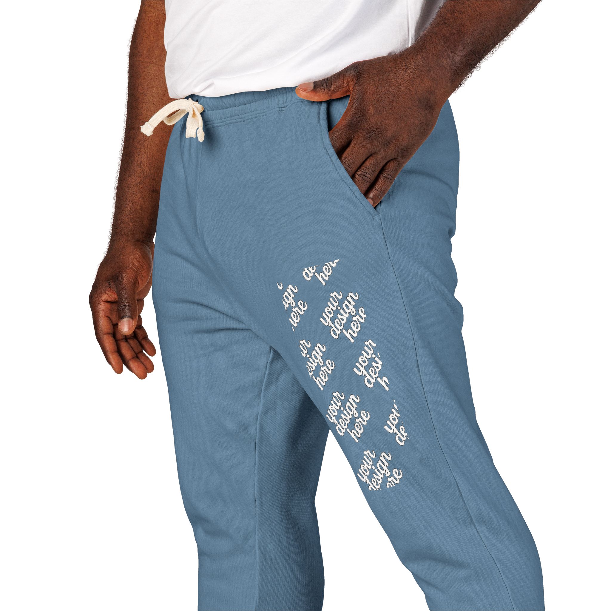 13593971594149727020_2048.jpeg Cozy Garment-Dyed Fleece Sweatpants for Ultimate Comfort, Lounge Wear, Gift for Him/Her, Spring Outing Pants, Casual Travel Bottoms
