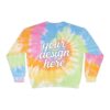 14311987744869847361_2048.jpeg Trendy Unisex Tie-Dye Sweatshirt, Cozy Fashion, Stylish Gift, Warm Layer, Perfect for Fall/Winter, Customizable Design