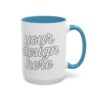 1444808576316920542_2048.jpeg Personalized Accent Coffee Mug, Customizable Gift, Coffee Lovers Mug, Office Decor, Unique Present for Any Occasion