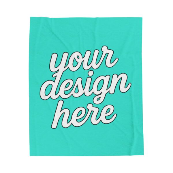 Cozy Customizable Velveteen Blanket, Soft Home Decor, Personalized Gifts, Christmas Throw, Warm Snuggle Blanket