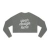 17371215752203465887_2048.jpeg Trendy Women's Cropped Sweatshirt with Customizable Design, Casual Wear, Cozy Fashion, Gift for Her, Stylish Sweater