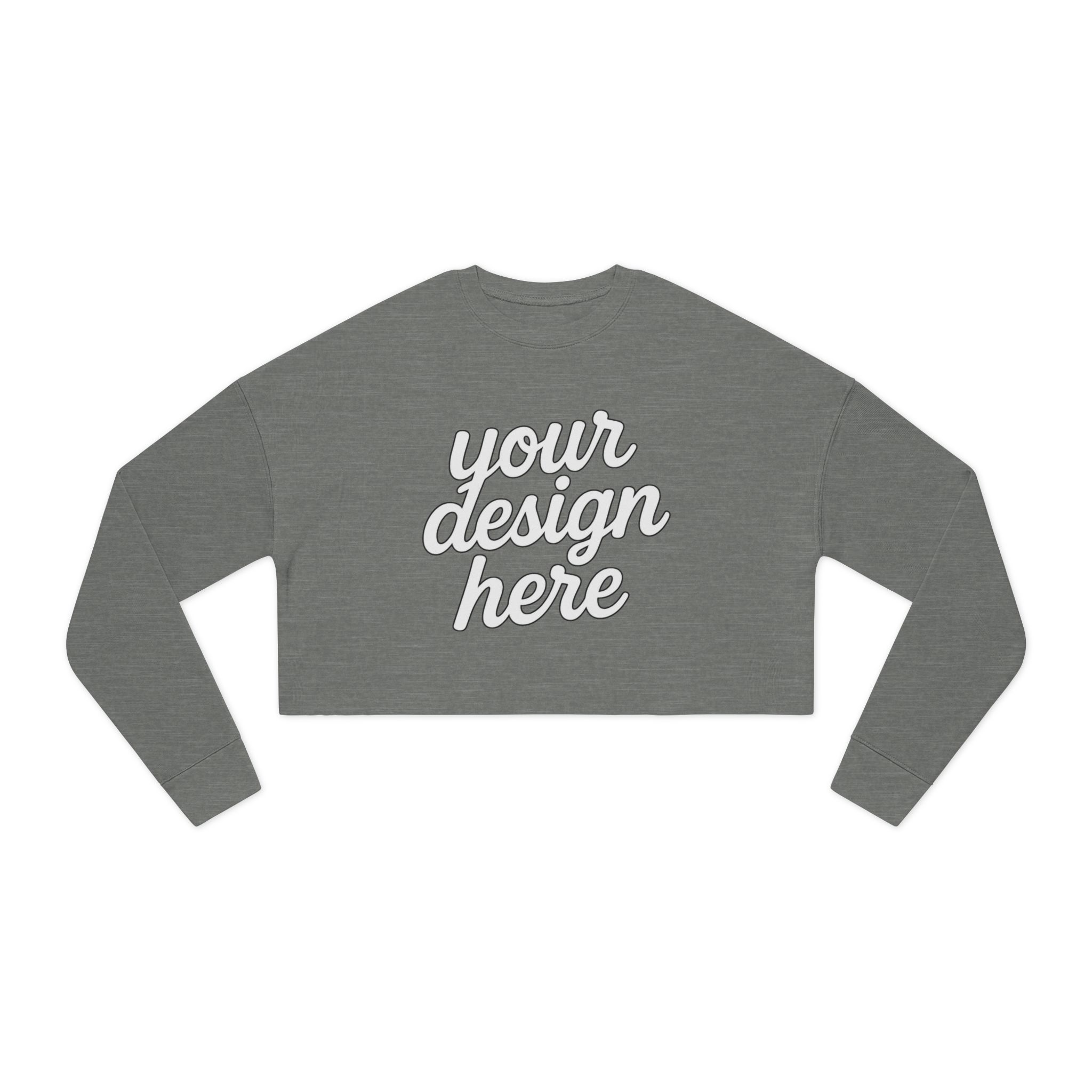 17371215752203465887_2048.jpeg Trendy Women's Cropped Sweatshirt with Customizable Design, Casual Wear, Cozy Fashion, Gift for Her, Stylish Sweater