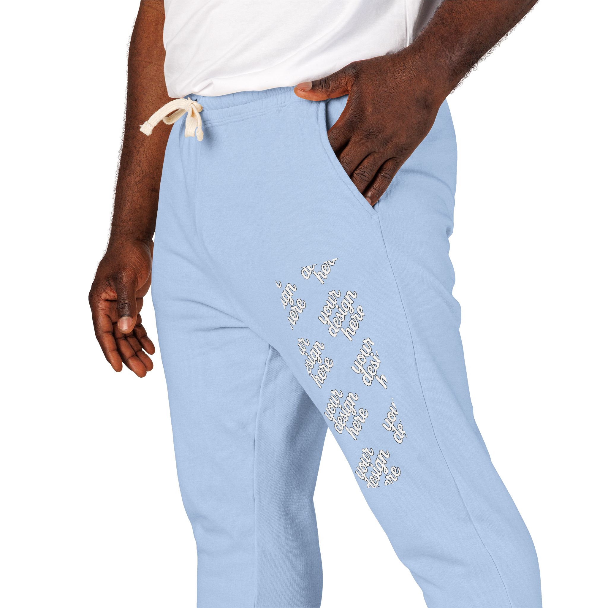17710436072187610660_2048.jpeg Cozy Garment-Dyed Fleece Sweatpants for Ultimate Comfort, Lounge Wear, Gift for Him/Her, Spring Outing Pants, Casual Travel Bottoms