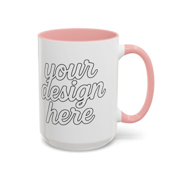 Personalized Accent Coffee Mug, Customizable Gift, Coffee Lovers Mug, Office Decor, Unique Present for Any Occasion