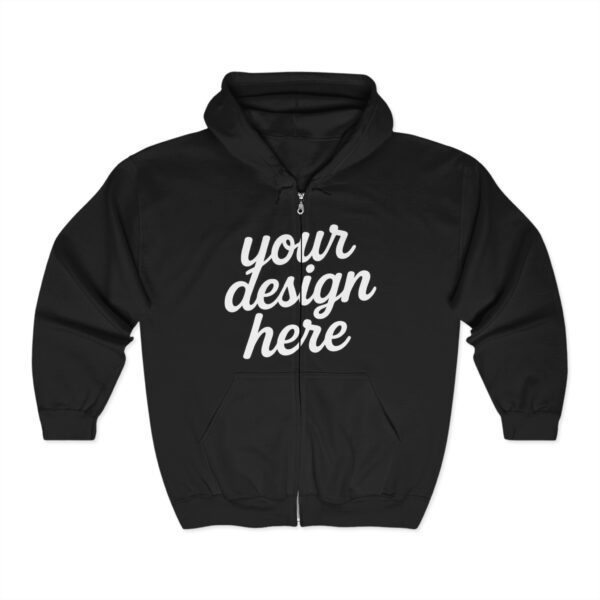 Cozy Full Zip Hoodie, Comfortable Hoodie for All Occasions, Stylish Sweatshirt, Perfect Gift for Friends, Casual Wear, Everyday Comfort