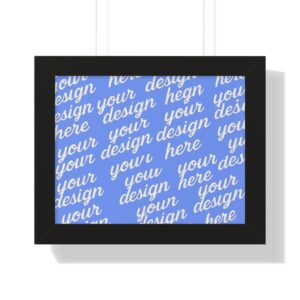 Custom Framed Horizontal Poster, Personalized Wall Art, Home Decor, Gift for All Occasions, Customizable Design