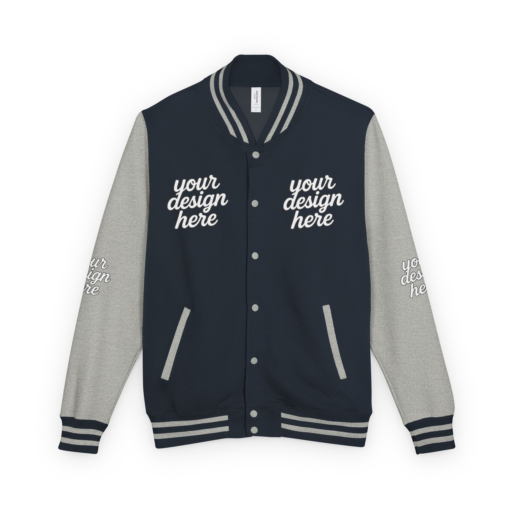 2131844010271002357_2048.jpeg Vintage-Style Unisex Heavyweight Letterman Jacket - Customize Your Design, Perfect for Sports Events, School Spirit, Gifts, Casual Wear