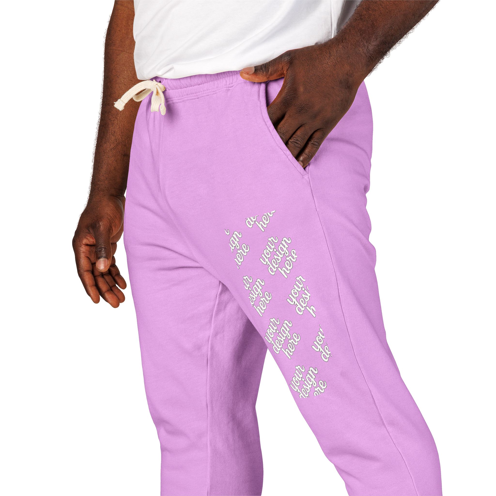 2751491305065968116_2048.jpeg Cozy Garment-Dyed Fleece Sweatpants for Ultimate Comfort, Lounge Wear, Gift for Him/Her, Spring Outing Pants, Casual Travel Bottoms
