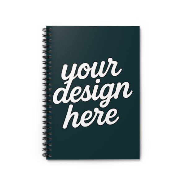 2817478636306653995_2048.jpeg Customizable Spiral Notebook - Perfect for Students, Journaling, Note-taking, Gift for Writers, Blue Design
