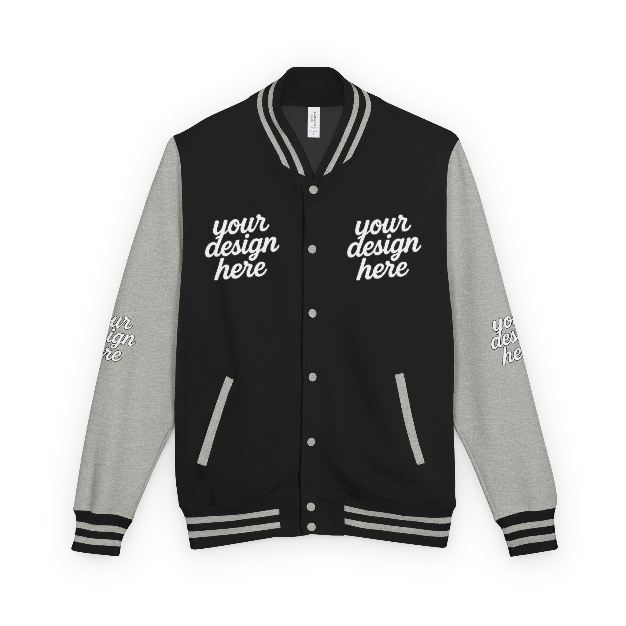 3765531893001452217_2048.jpeg Vintage-Style Unisex Heavyweight Letterman Jacket - Customize Your Design, Perfect for Sports Events, School Spirit, Gifts, Casual Wear