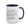 4600350160394235588_2048.jpeg Personalized Accent Coffee Mug, Customizable Gift, Coffee Lovers Mug, Office Decor, Unique Present for Any Occasion