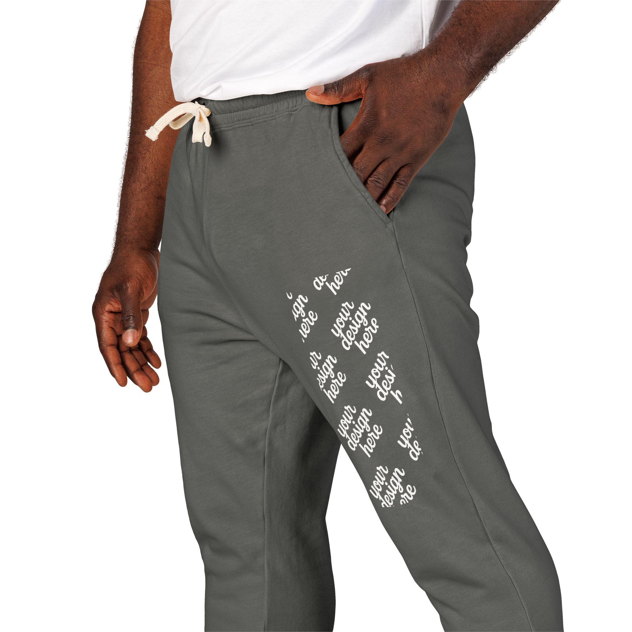 4699969376293559829_2048.jpeg Cozy Garment-Dyed Fleece Sweatpants for Ultimate Comfort, Lounge Wear, Gift for Him/Her, Spring Outing Pants, Casual Travel Bottoms