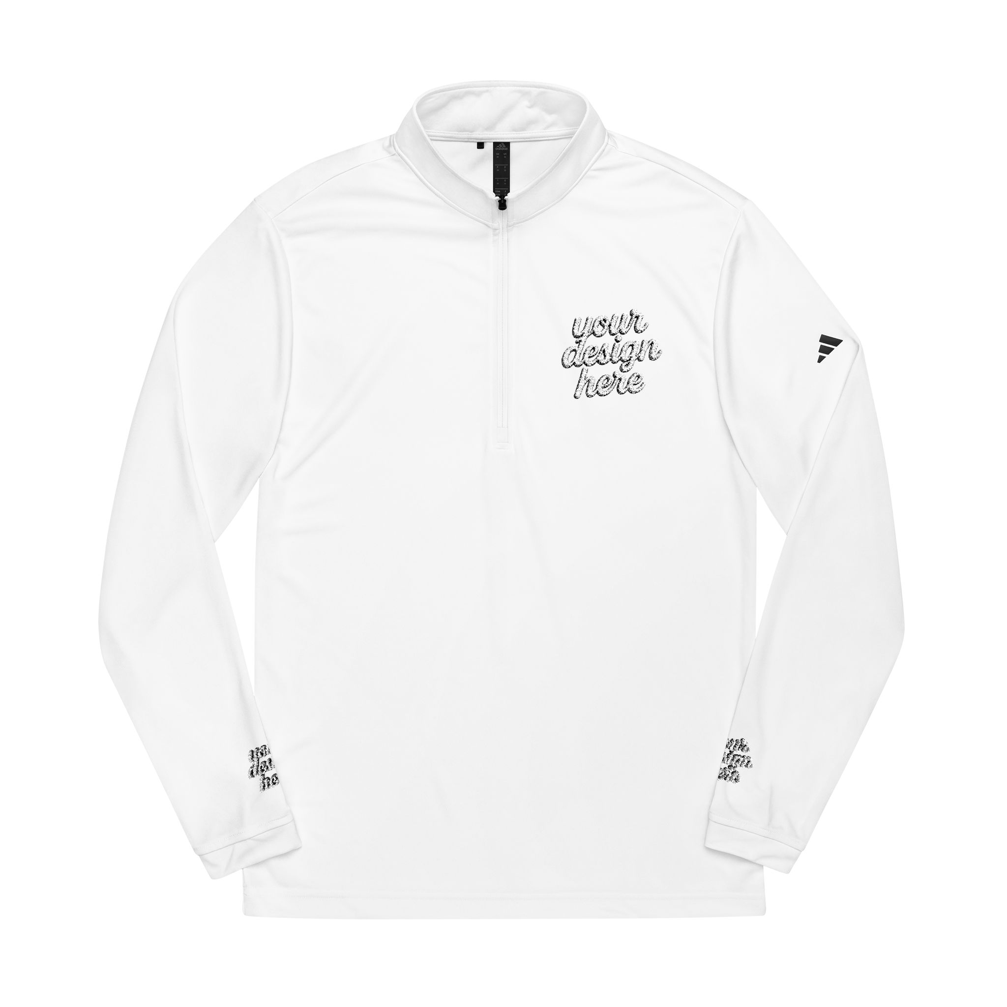 4726451039188811307_2048.jpeg adidas® Quarter-Zip Pullover - Stylish Sportswear for Athletes, Gym Sessions, Casual Wear, Embroidered Fashion, Perfect Gift