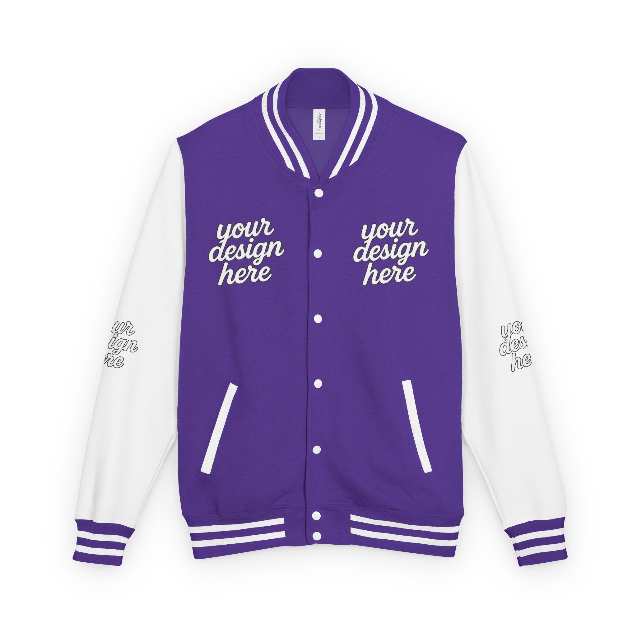 4944617883496019448_2048.jpeg Vintage-Style Unisex Heavyweight Letterman Jacket - Customize Your Design, Perfect for Sports Events, School Spirit, Gifts, Casual Wear