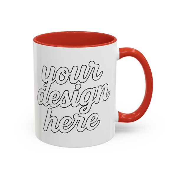 Personalized Accent Coffee Mug, Customizable Gift, Coffee Lovers Mug, Office Decor, Unique Present for Any Occasion