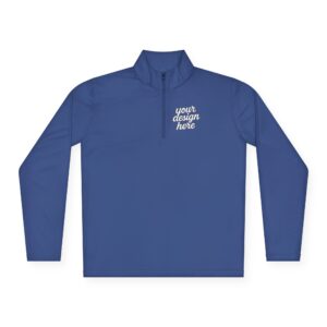 Customizable Unisex Quarter-Zip Pullover – Perfect for Casual Outings, Gifts, Cozy Days, Sports Events, and Holidays