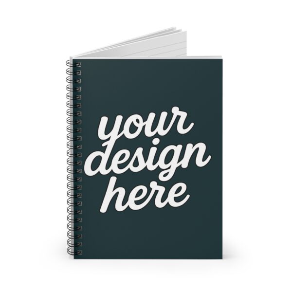 543660784770337142_2048.jpeg Customizable Spiral Notebook - Perfect for Students, Journaling, Note-taking, Gift for Writers, Blue Design