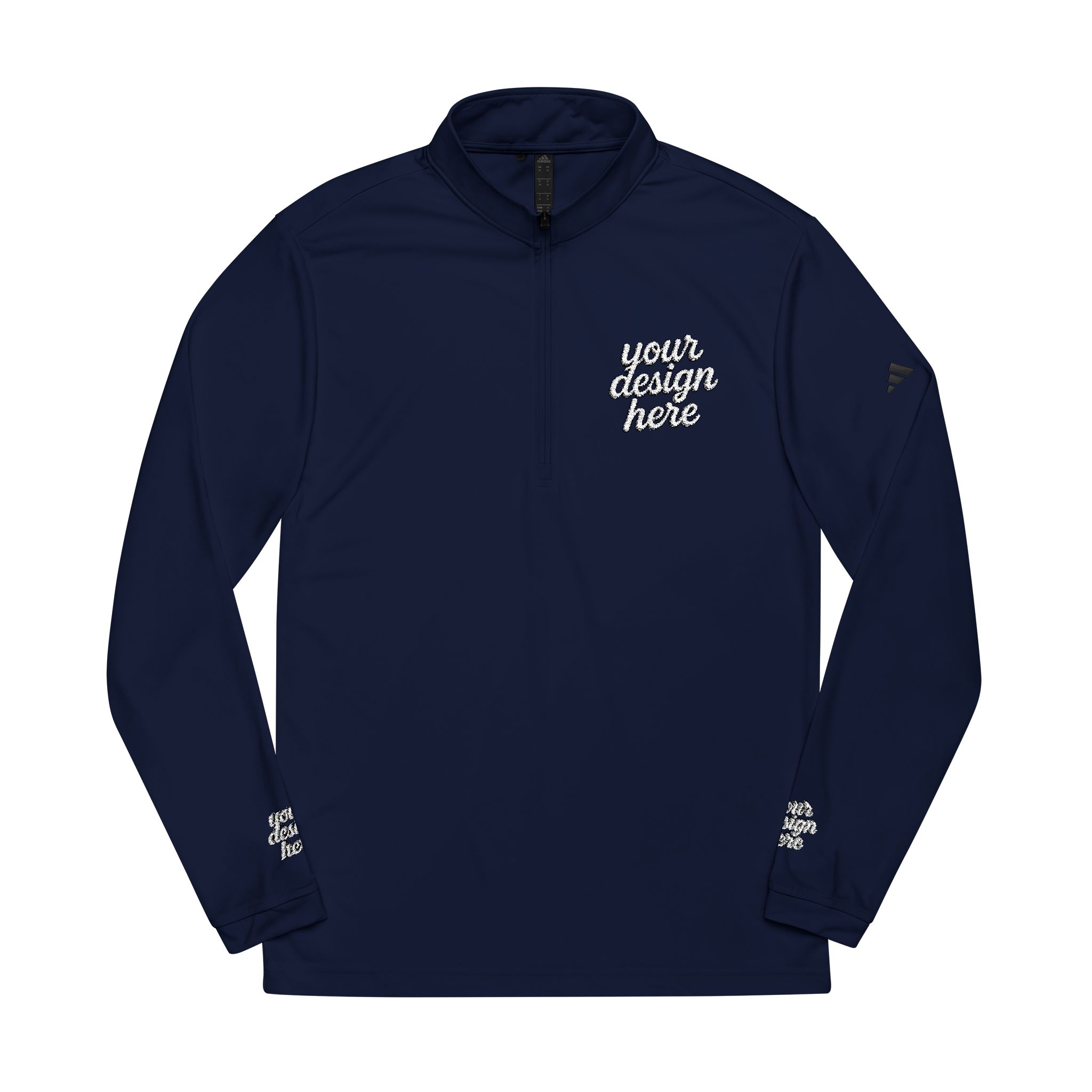 5447891315801363265_2048.jpeg adidas® Quarter-Zip Pullover - Stylish Sportswear for Athletes, Gym Sessions, Casual Wear, Embroidered Fashion, Perfect Gift