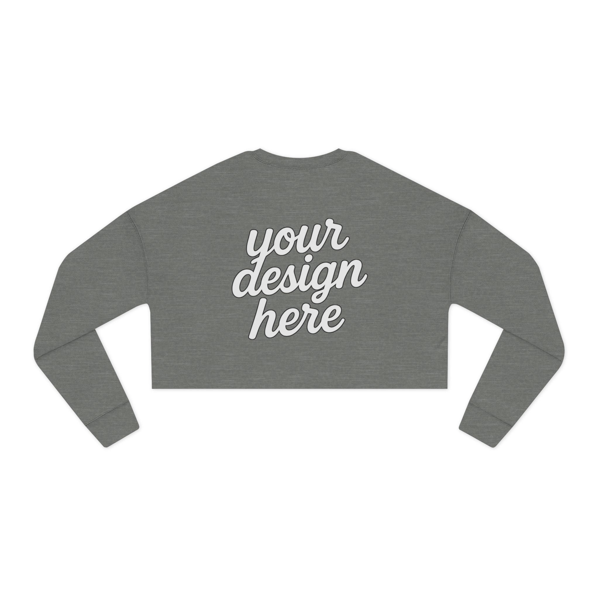 6952346297505337855_2048.jpeg Trendy Women's Cropped Sweatshirt with Customizable Design, Casual Wear, Cozy Fashion, Gift for Her, Stylish Sweater