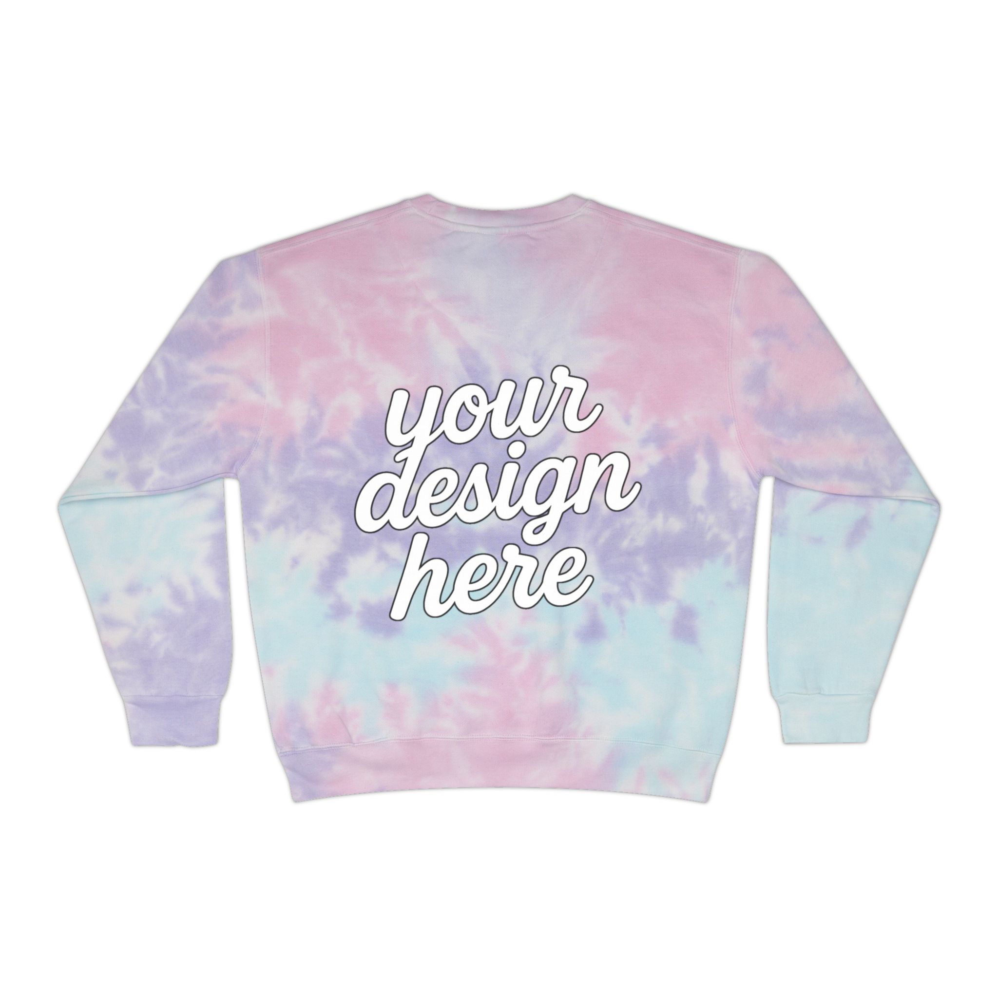 7990510632352028588_2048.jpeg Trendy Unisex Tie-Dye Sweatshirt, Cozy Fashion, Stylish Gift, Warm Layer, Perfect for Fall/Winter, Customizable Design
