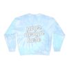 7997068406917162284_2048.jpeg Trendy Unisex Tie-Dye Sweatshirt, Cozy Fashion, Stylish Gift, Warm Layer, Perfect for Fall/Winter, Customizable Design