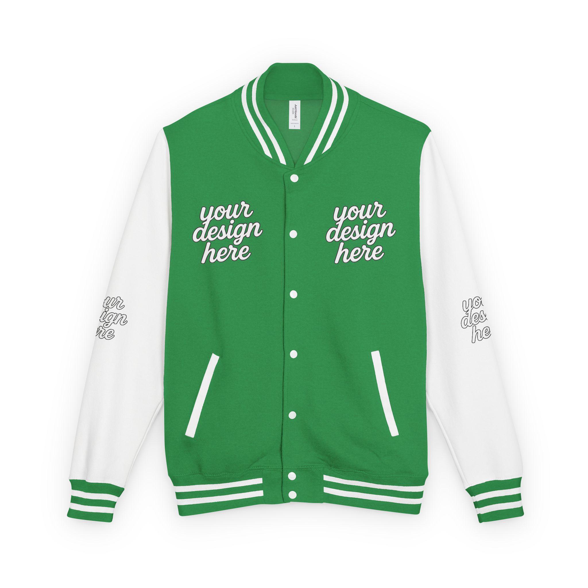 8376879834545164873_2048.jpeg Vintage-Style Unisex Heavyweight Letterman Jacket - Customize Your Design, Perfect for Sports Events, School Spirit, Gifts, Casual Wear