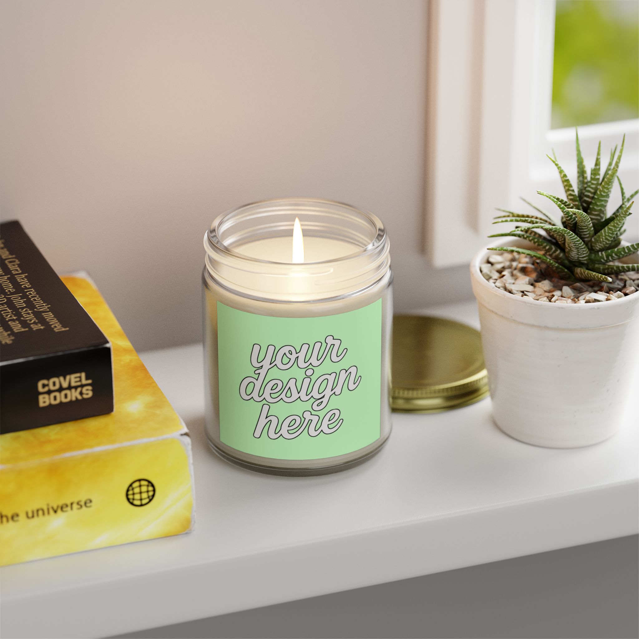 8918188538872343026_2048.jpeg Coconut Apricot Scented Candles - Relaxing Aromatherapy Gift, Spa Decor, Birthday Present, Cozy Home Fragrance, Self-Care Essentials