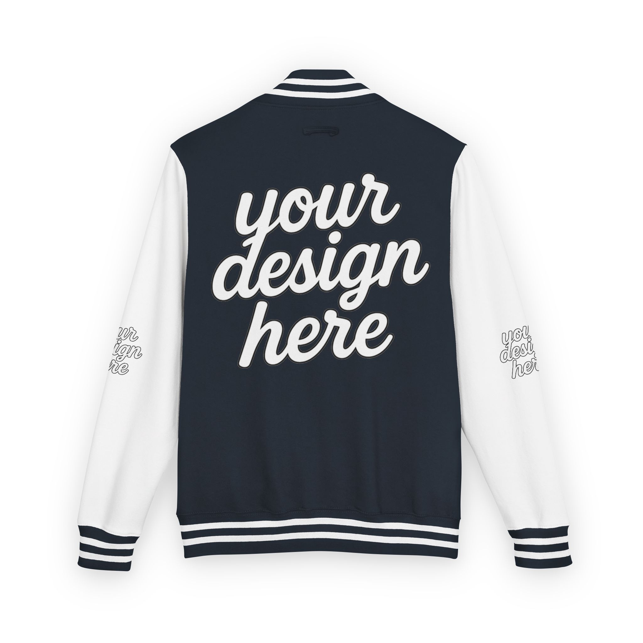 9484074057905257780_2048.jpeg Vintage-Style Unisex Heavyweight Letterman Jacket - Customize Your Design, Perfect for Sports Events, School Spirit, Gifts, Casual Wear