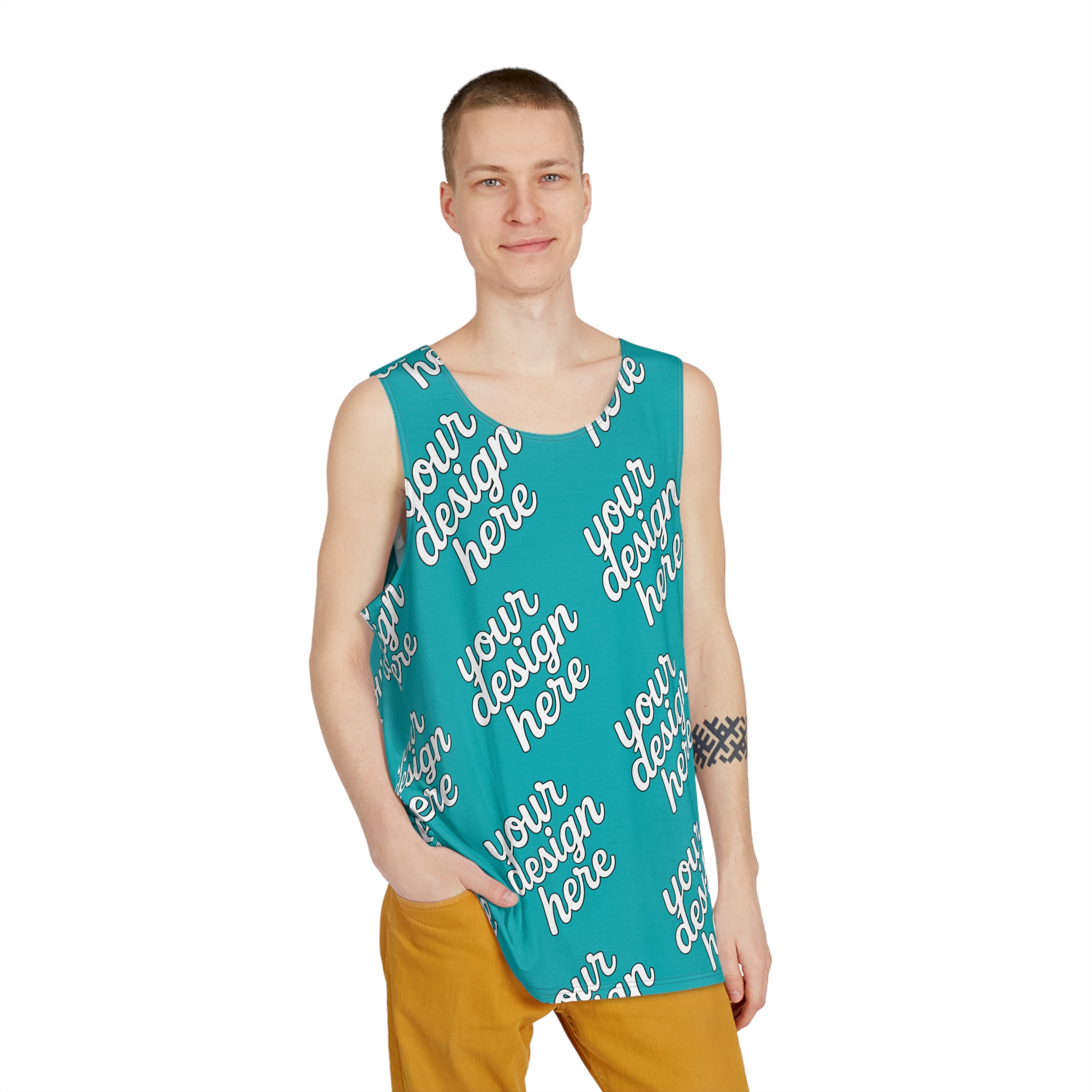 9550260724089698036_2048-1.jpeg Men's Graphic Tank Top, Casual Wear, Summer Essentials, Custom Design, Unique Gift for Him, Beach Party Outfit, Everyday Comfort