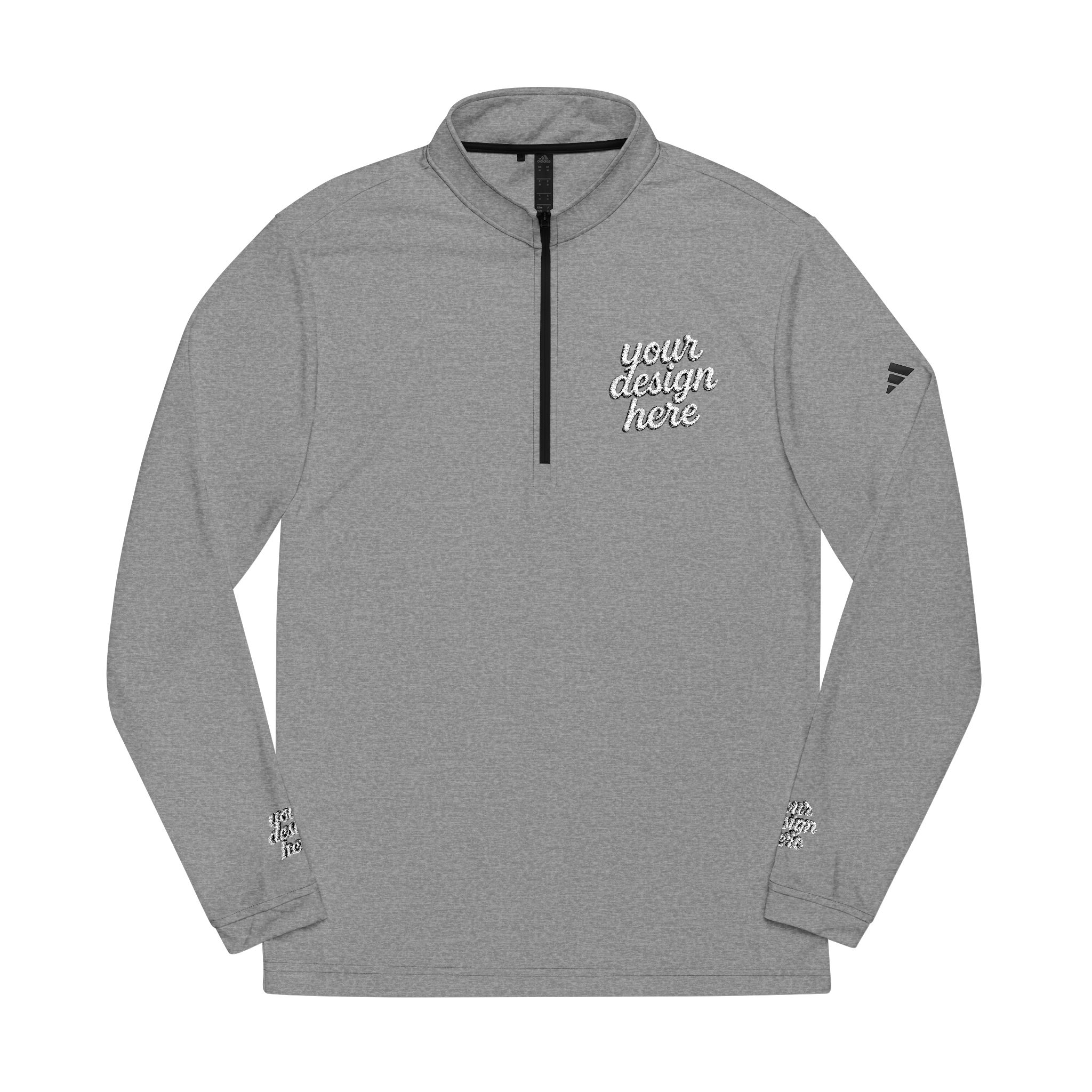 9843446845032440457_2048.jpeg adidas® Quarter-Zip Pullover - Stylish Sportswear for Athletes, Gym Sessions, Casual Wear, Embroidered Fashion, Perfect Gift