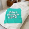 9933512811660426859_2048.jpeg Cozy Customizable Velveteen Blanket, Soft Home Decor, Personalized Gifts, Christmas Throw, Warm Snuggle Blanket