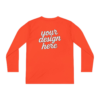 10015552820758978299_2048.webp Custom Youth Long Sleeve Tee for Active Kids, Personalized Athletic Shirt, Ideal for Sports, Birthdays, Gifts, Family Events