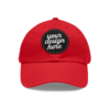 1013028925916826988_2048.webp Dad Hat with Custom Leather Patch, Personalized Gift for Dad, Casual Summer Hat, Adjustable Cap, Father's Day Gift, Gift for Him