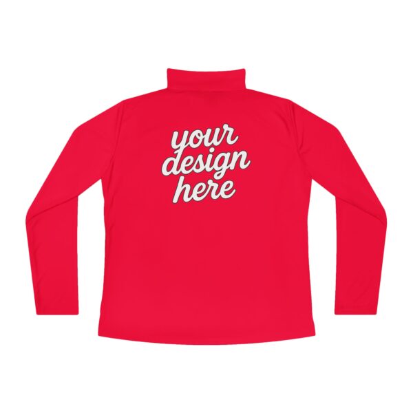 Ladies Quarter-Zip Pullover with Inspirational Quote, Cozy Activewear for Women, Perfect for Gifts, Workout, Casual Wear, Stylish Layering