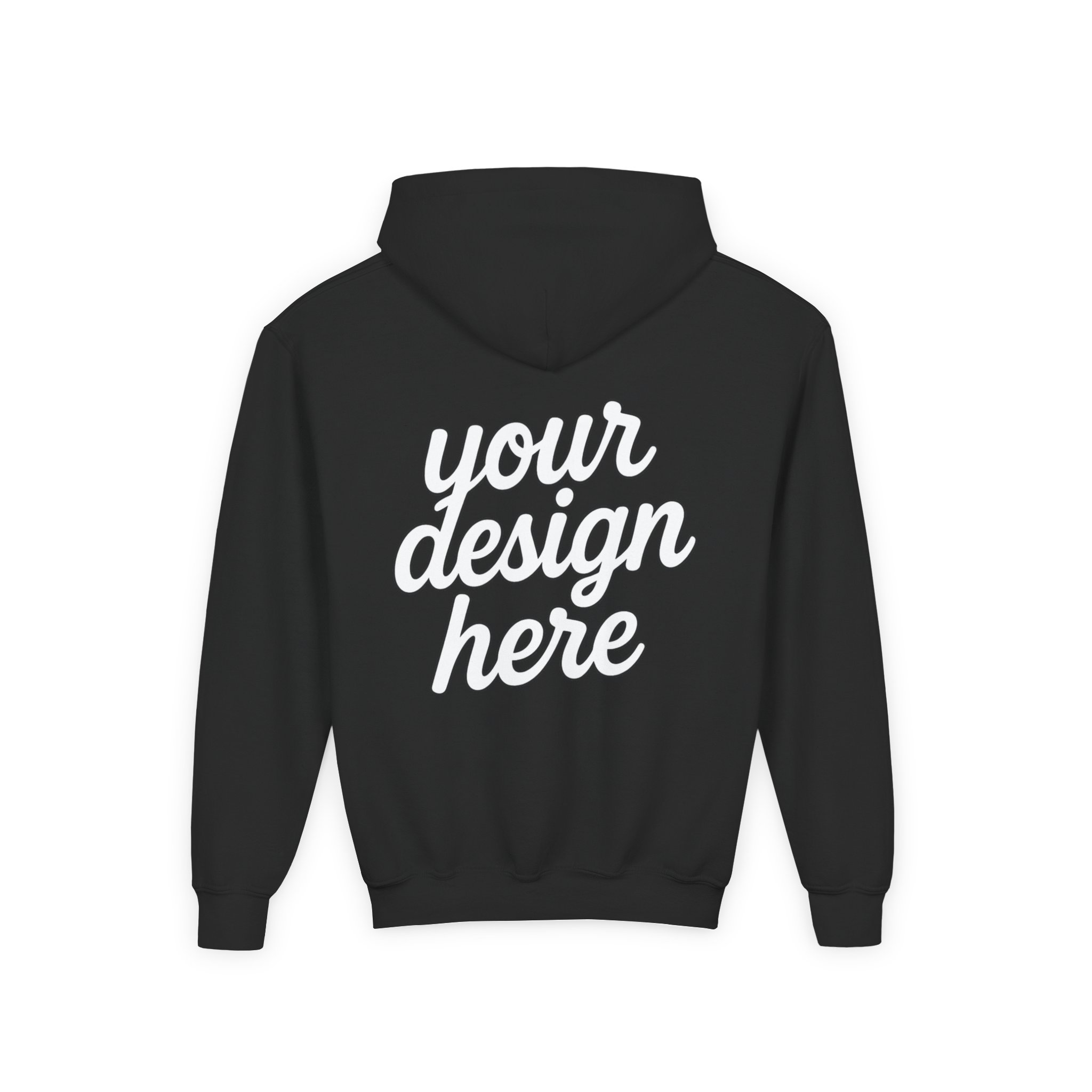 10166628173225687282_2048.webp Youth Customizable Hooded Sweatshirt - Perfect for Gifts, Birthday, School Events, Sports Teams, Casual Wear