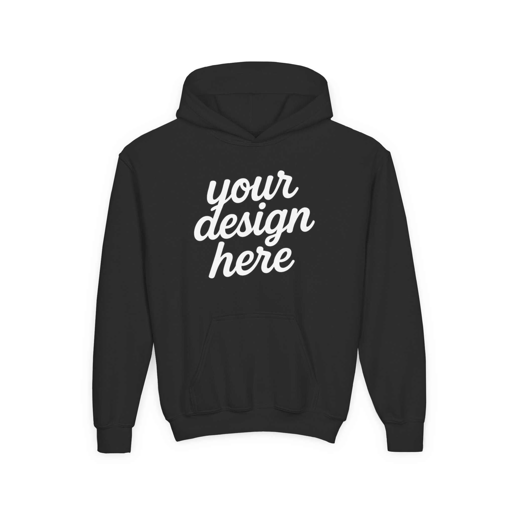 10413104991994450422_2048.webp Youth Customizable Hooded Sweatshirt - Perfect for Gifts, Birthday, School Events, Sports Teams, Casual Wear