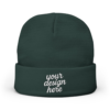 10430874342778508531_2048.webp Custom Embroidered Knit Beanie, Winter Beanie Hat, Personalized Gift, Cozy Hat, Stylish Headwear for Cold Weather
