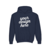 1047536418667018172_2048.webp Youth Customizable Hooded Sweatshirt - Perfect for Gifts, Birthday, School Events, Sports Teams, Casual Wear